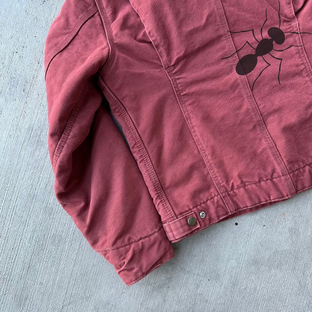 Vintage Y2K Carhartt WOMENS WJ097 VRS pink Detroit work wear jacket - Picture 7 of 8